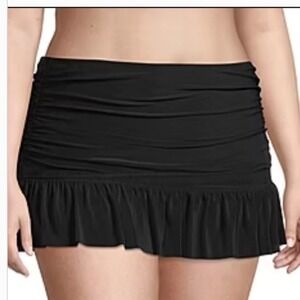 Sonnet‎ Shores Swim Skirt Women 22W Black New With Tags